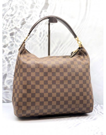 (LIKE NEW) LOUIS VUITTON PORTOBELLO PM DAMIER EBENE SHOULDER BAG