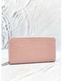(UNUSED) LOUIS VUITTON ZIPPY WALLET IN LIGHT PINK  EPI LEATHER