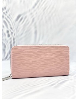 (UNUSED) LOUIS VUITTON ZIPPY WALLET IN LIGHT PINK  EPI LEATHER