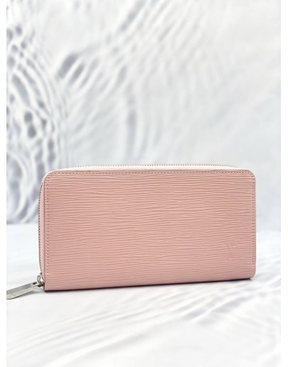 (UNUSED) LOUIS VUITTON ZIPPY WALLET IN LIGHT PINK  EPI LEATHER