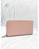 (UNUSED) LOUIS VUITTON ZIPPY WALLET IN LIGHT PINK  EPI LEATHER