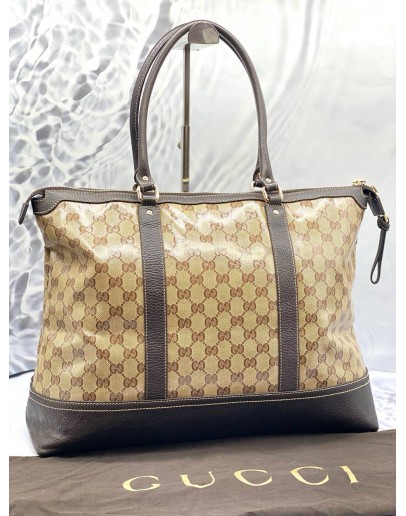(LIKE NEW) GUCCI CRYSTAL GG TOTE BAG 