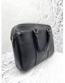 COACH BLACK LEATHER METROPOLITAN SLIM BRIEFCASE