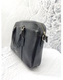 COACH BLACK LEATHER METROPOLITAN SLIM BRIEFCASE