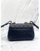 (LIKE NEW) CHANEL BLACK MINI TRAPEZIO FLAP QUILTED CROSSBODY BAG
