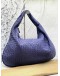 (LIKE NEW ) BOTTEGA VANETA WOMAN BOSTON BAG DARK PURPLE 