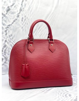 (LIKE NEW) LOUIS VUITTON ALMA MM EPI LEATHER IN RED