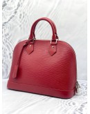 (LIKE NEW) LOUIS VUITTON ALMA MM EPI LEATHER IN RED
