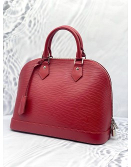 (LIKE NEW) LOUIS VUITTON ALMA MM EPI LEATHER IN RED