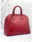 (LIKE NEW) LOUIS VUITTON ALMA MM EPI LEATHER IN RED