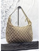 (LIKE NEW) GUCCI CHARMY HOBO GG CANVAS SHOULDER BAG 