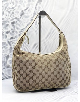 (LIKE NEW) GUCCI CHARMY HOBO GG CANVAS SHOULDER BAG 