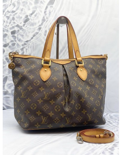 LOUIS VUITTON PALERMO PM BROWN MONOGRAM CANVAS WITH STRAP