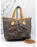 LOUIS VUITTON PALERMO PM BROWN MONOGRAM CANVAS WITH STRAP