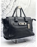 (LIKE NEW)COACH SWAGGER CARRYALL IN PEBBLE LEATHER BLACK