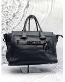 (LIKE NEW)COACH SWAGGER CARRYALL IN PEBBLE LEATHER BLACK