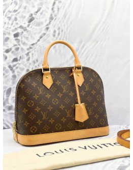 (LIKE NEW) LOUIS VUITTON ALMA MM MONOGRAM CANVAS 