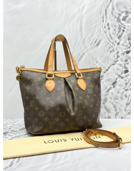 LOUIS VUITTON PALERMO MM SHOULDER BAG IN BROWN MONOGRAM CANVAS