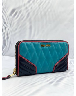 MIU MIU NAPPA BIKER ZIPPER WALLET -FULL SET-
