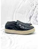 CELINE BLACK PATENT LEATHER SLIP ON SNEAKERS SIZE 36