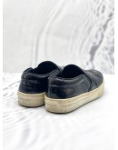 CELINE BLACK PATENT LEATHER SLIP ON SNEAKERS SIZE 36