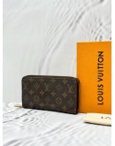LOUIS VUITTON ZIPPY WALLET IN BROWN MONOGRAM CANVAS -FULL SET-