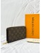LOUIS VUITTON ZIPPY WALLET IN BROWN MONOGRAM CANVAS -FULL SET-
