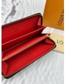 LOUIS VUITTON ZIPPY WALLET IN BROWN MONOGRAM CANVAS -FULL SET-