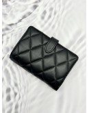 (LIKE NEW) KATE SPADE CAREY COMPACT BIFOLD WALLET IN BLACK CALFSKIN LEATHER