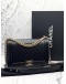 (LIKE NEW) CHANEL BOY NEW MEDIUM FLAP SHOULDER AND CROSSBODY BAG IN BLACK QUILTED LAMBSKIN LEATHER YEAR 2016 -FULL SET-