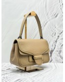 COACH CODY FLAP SHOULDER AND CROSSBODY BAG IN BEIGE PEBBLED LEATHER
