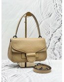 COACH CODY FLAP SHOULDER AND CROSSBODY BAG IN BEIGE PEBBLED LEATHER