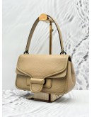COACH CODY FLAP SHOULDER AND CROSSBODY BAG IN BEIGE PEBBLED LEATHER