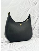 TORY BURCH EMERSON SHOULDER BAG IN BLACK COWHIDE LEATHER