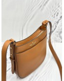 KATE SPADE LEILA NORTH SOUTH CROSSBODY BAG IN BROWN PEBBLED LEATHER
