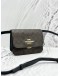 COACH BRYNN FLAP CROSSBODY BAG IN BROWN BLACK CANVAS AND CALFSKIN LEATHER