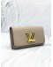 (LIKE NEW) LOUIS VUITTON TWIST LIGHT GREY EPI LEATHER LONG WALLET
