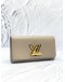 (LIKE NEW) LOUIS VUITTON TWIST LIGHT GREY EPI LEATHER LONG WALLET