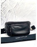 YSL YVES SAINT LAURENT BODY BAG LEATHER WAIST POUCH CROSSBODY BAG