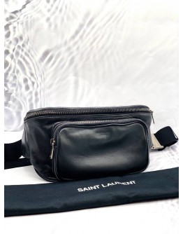 YSL YVES SAINT LAURENT BODY BAG LEATHER WAIST POUCH CROSSBODY BAG