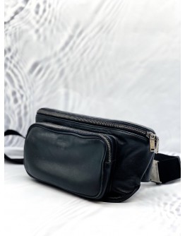YSL YVES SAINT LAURENT BODY BAG LEATHER WAIST POUCH CROSSBODY BAG