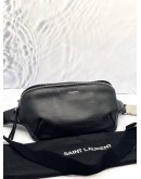 (LIKE NEW) YSL YVES SAINT LAURENT CITY BLACK LAMBSKIN LEATHER CROSSBODY BAG