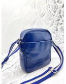 (LIKE NEW) BALLY BLUE TUSTON LEATHER CROSSBODY BAG