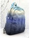 (LIKE NEW) CHANEL NYLON EMBOSSED SMALL DOUDOUNE BACKPACK BLACK BLUE WHITE