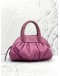 (LIKE NEW) LANCEL GOUSSET PURPLE LEATHER HANDLE BAG