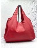 SALVATORE FERRAGAMO RED HOBO SHOULDER BAG 
