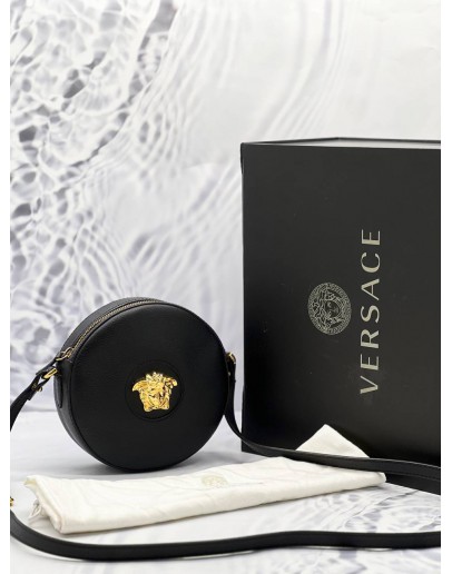 VERSACE LA MEDUSA CROSSBODY BAG IN BLACK 