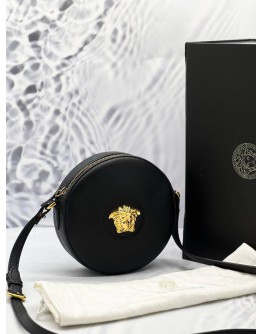 VERSACE LA MEDUSA CROSSBODY BAG IN BLACK 