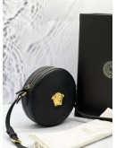 VERSACE LA MEDUSA CROSSBODY BAG IN BLACK 