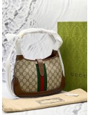 (BRAND NEW) GUCCI JACKIE 1961 SMALL WEBBING SHOULDER BAG -FULL SET- 
